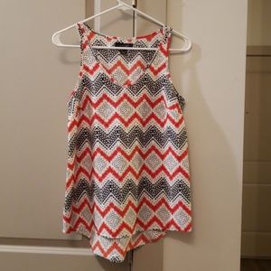 SOLD Red and black patterned tank top
